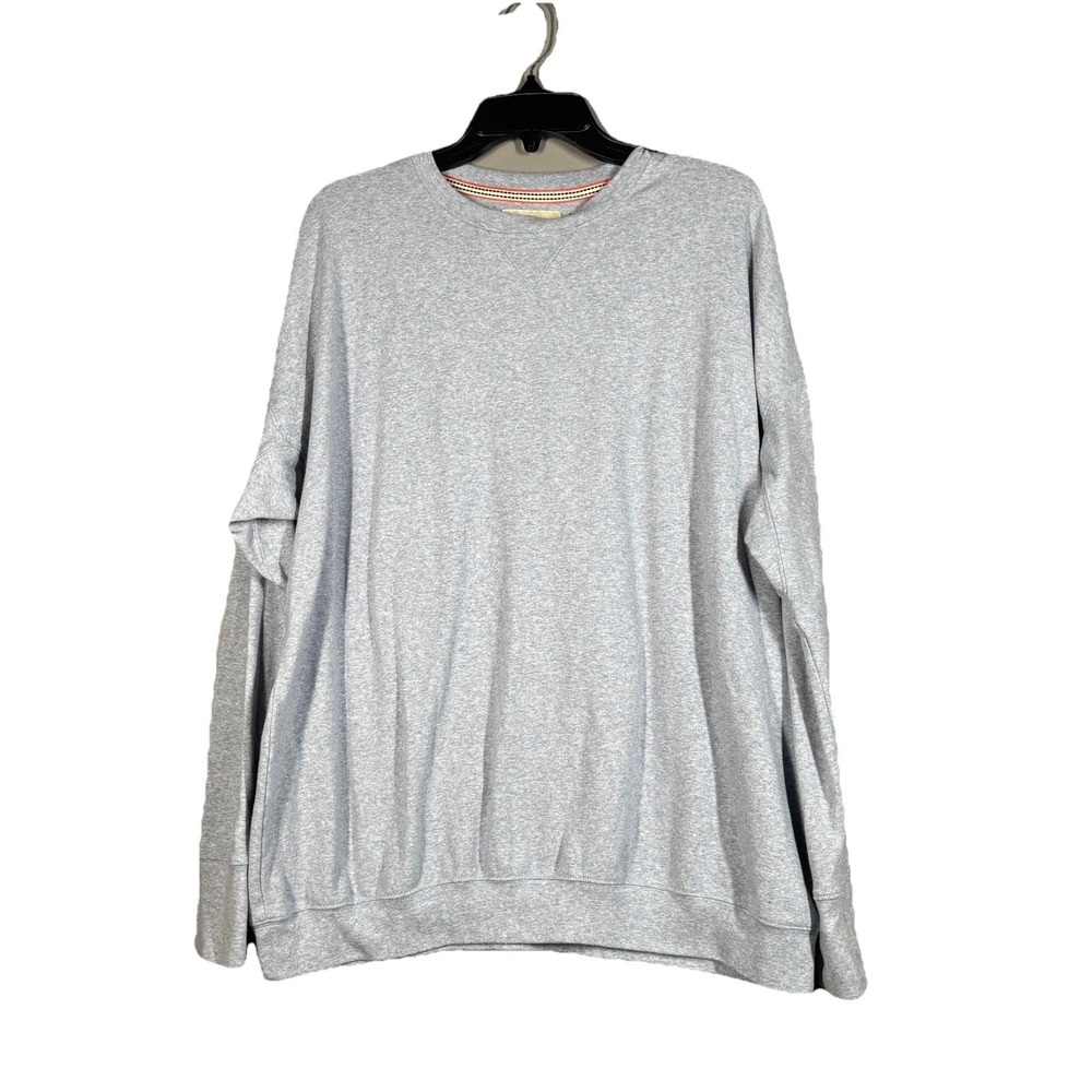 The Normal Brand Pullover Mens Large Blue Crewneck Sweatshirt Cotton Soft